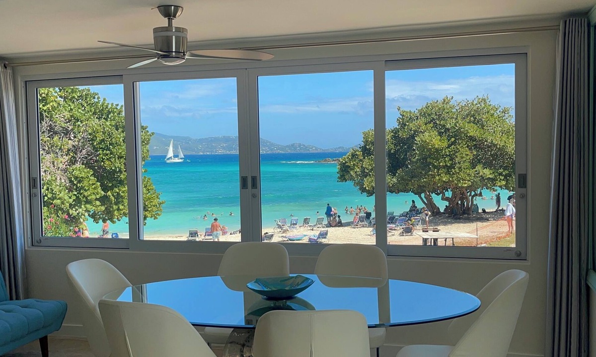 Cabes Point Condo | Luxury Ocean/Beachfront Condo on Sapphire Beach with the Best View!