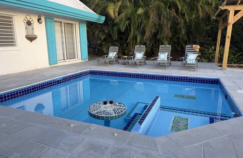 Estate La Vallee House | Location! Walk to Cane Bay beach & restaurants! Private pool, sunset bar, view!