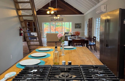 Estate La Vallee House | Location! Walk to Cane Bay beach & restaurants! Private pool, sunset bar, view!