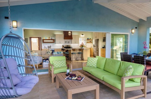 Estate Caret Bay House | Mountaintop Panoramic Ocean Views, Private Heated Pool with Baja Deck, Generator