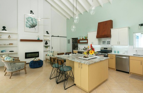 Estate Caret Bay House | Mountaintop Panoramic Ocean Views, Private Heated Pool with Baja Deck, Generator