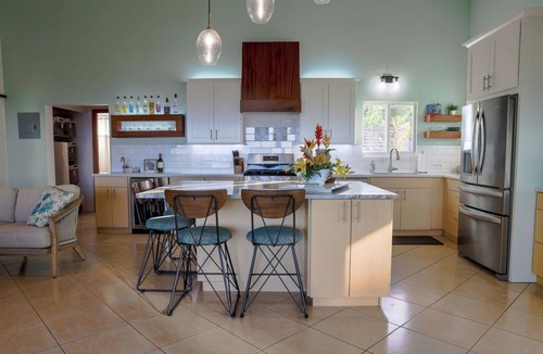 Estate Caret Bay House | Mountaintop Panoramic Ocean Views, Private Heated Pool with Baja Deck, Generator