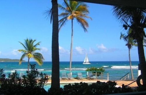 Estate Bolongo Condo | REMODELED 2026! Prime OCEANFRONT POOLSIDE 2BR/2BA Condo-BEST location+Generator