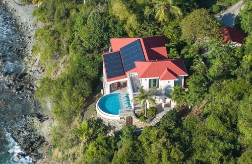 Estate Chocolate Hole and Great Cruz Bay Villa | Sea View Terrace, SolVillasUSVI