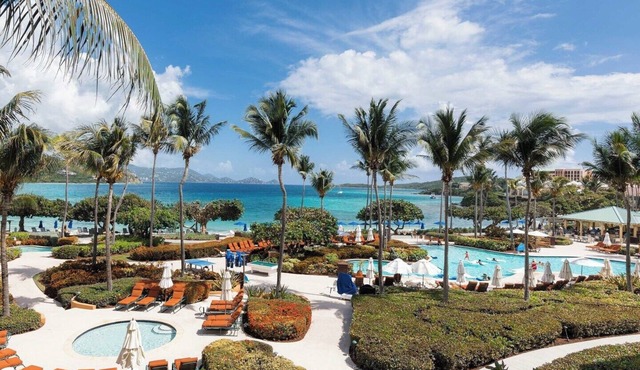 Ritz Carlton Residence spacious 3-bedroom beach front condo with best dates! in St Thomas