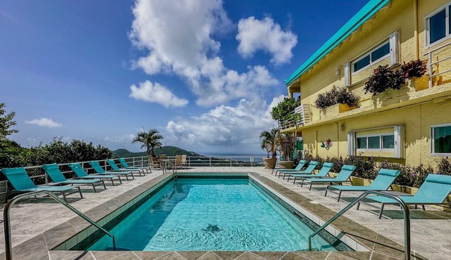 Centrally located 3br with pool, incredible harbor views! in St. Thomas